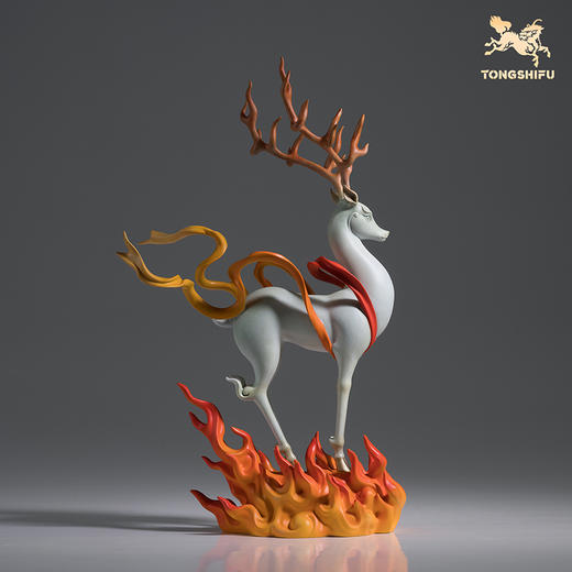 铜师傅《一路红火》客厅桌面铜鹿摆件 家居装饰工艺品摆件礼物 商品图2