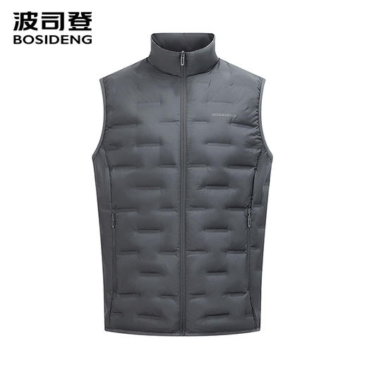 波司登轻薄羽绒服女2025秋新款修身短款立领鹅绒马甲B250131030 商品图1