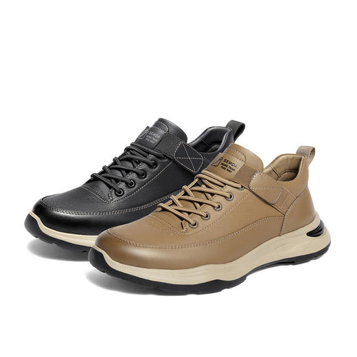 【云粉节】BF楼森达工装男鞋2025冬季新款厚底圆头运动休闲板鞋K6R40吊牌价1059活动价539 商品图0