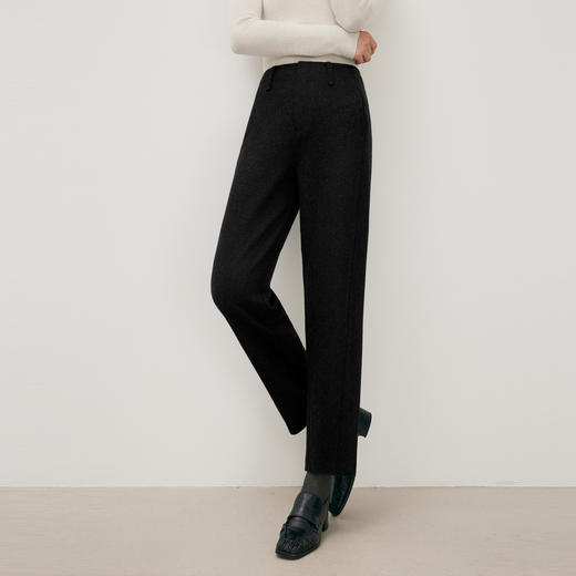 BSJ【严选】蒋欣同款伊芙丽高质感西装裤羊毛呢料直筒裤子休闲裤2025冬季新款1G9952191 商品图0