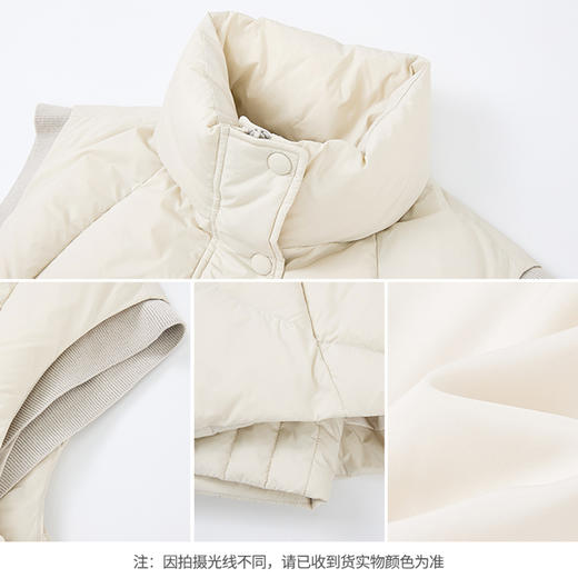 【商场同款】CNO5003 “ 云朵马甲  ” 甄选90白鹅绒轻盈、保暖 假两件层设计 减龄好看 商品图6
