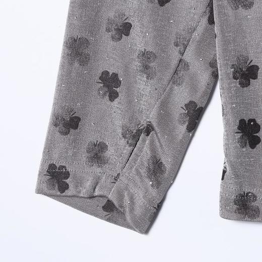 T4886SDSA秋冬新款痞帅男装韩版潮牌撞色满印四叶草半高领长袖T恤百搭 商品图4