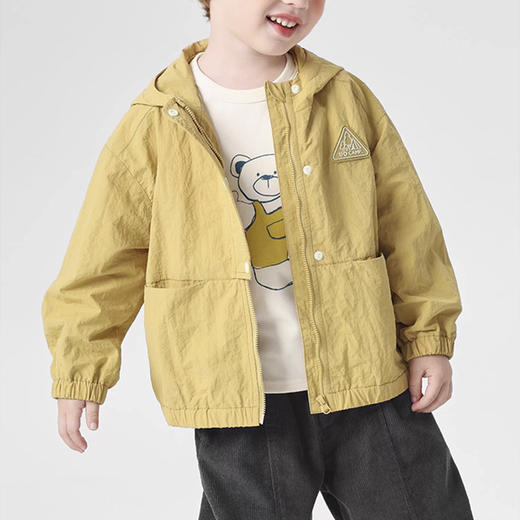 裁缝学苑TQ179男童外套工装裤套装纸样儿童连帽冲锋上衣松紧腰裤子样板 商品图2