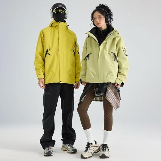 雪山男女同款三合一可拆冲锋衣 商品图6