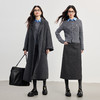 【10/15新品】熙世界通勤轻熟风灰色毛呢半身裙女秋冬季高腰显瘦a字包臀直筒裙 商品缩略图2
