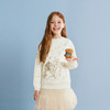 笛莎Deesha 童装女童毛衣2025冬新款烫金圆领毛衣 商品缩略图0