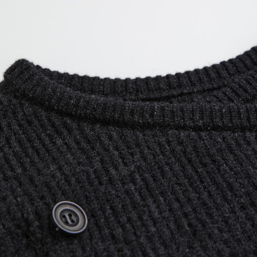 ROMI STUDIO"复古气质"100%羊毛细腻牛角扣毛织外套 RWCAW65759 商品图2