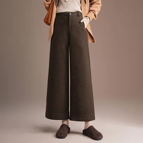 QYM H635-Y阔腿裤直筒裤宽松休闲厚款裤