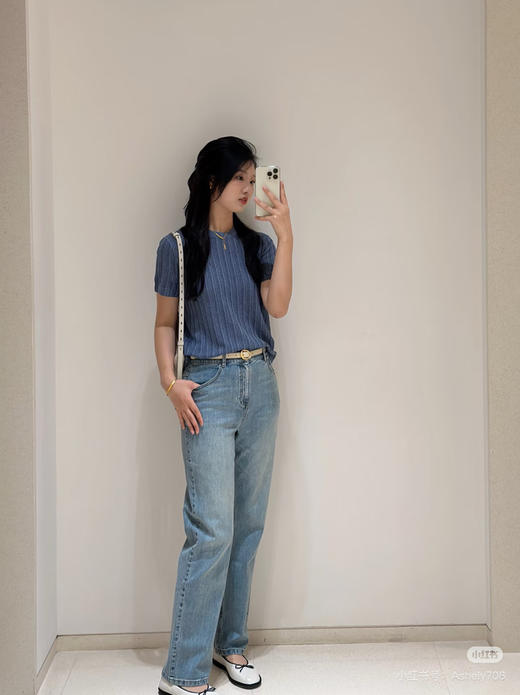 【开放日忙 秒杀价已调 直接拍】返场 小禾 水洗蓝 随性 小直筒 牛仔裤 商品图7