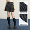 【10/15新品】熙世界彼得学院风格子短裙女秋冬2025新款复古磨毛百褶a字半身裙 商品缩略图1