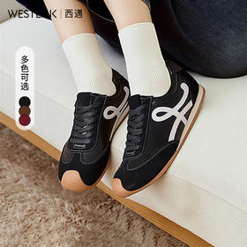 【限时秒杀】西遇德训鞋女新款秋季爆款丑萌复古休闲鞋子歪头运动鞋V1857136