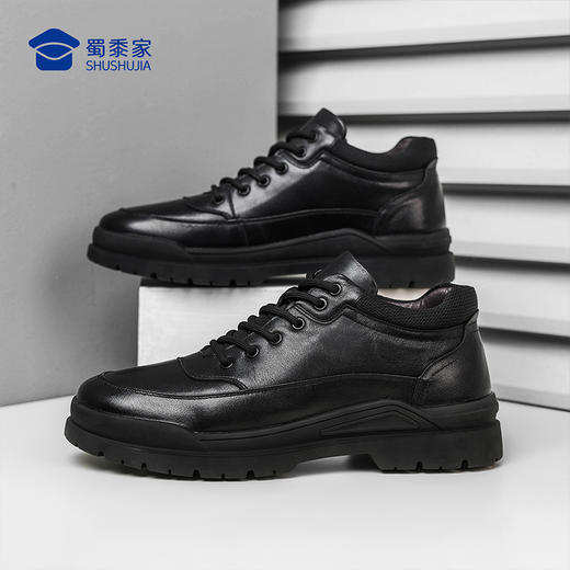 【实付满399送保温杯】【新式羊皮毛抗寒棉鞋】烈焰守护者系列加绒保暖棉鞋防风中帮牛皮皮鞋XM504 商品图11