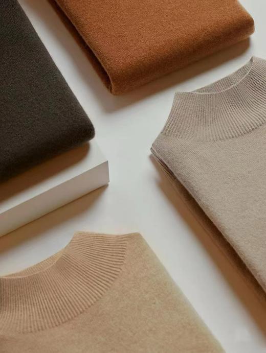 100%澳洲羊毛小禾无缝一体半高领羊毛衫 商品图7