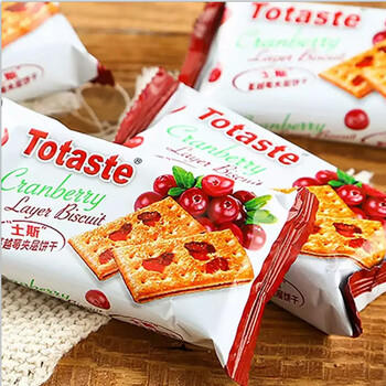 Totaste土斯蔓越莓夹层饼干360g早餐饼干蛋糕儿童孕妇解馋小零食伴手礼 商品图2