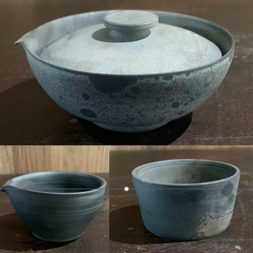 素寂·一人席套装（建陶盖碗 公道杯 主人杯） 商品图0