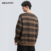 贝纳川冬季新品条纹内里加绒圆领卫衣ECT424002724 商品缩略图3