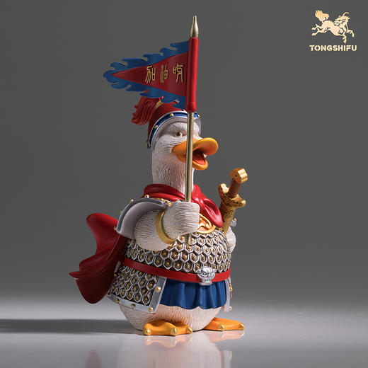 铜师傅《冲鸭》客厅桌面铜鸭子摆件 家居装饰工艺品礼物 商品图3