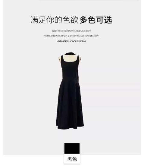 【门店同款】ENJOY秋季轻礼服赫本风气质无袖连衣裙 165844025 商品图6