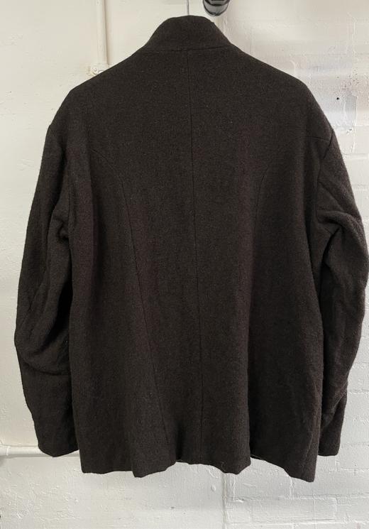 John Alexander Skelton 25AW 深棕色羊毛立领作家夹克 商品图10