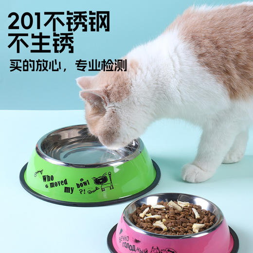 宠物不锈钢碗 猫碗狗盆 多尺寸 喂食饮水食具日用品批发 商品图3