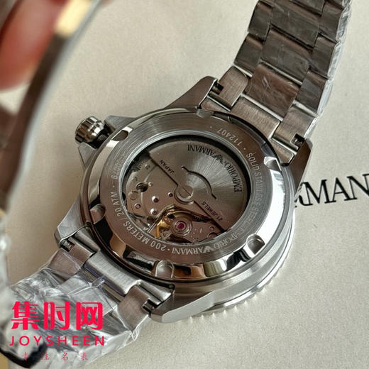 原单阿玛尼AR60079蓝水鬼 钢带男士机械腕表 商品图5