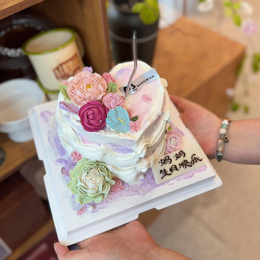心形裱花蛋糕 商品图0