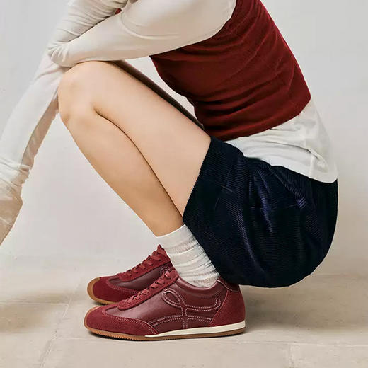 【限时秒杀】西遇德训鞋女新款秋季爆款丑萌复古休闲鞋子歪头运动鞋V1857136 商品图2