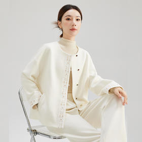 SM 1359蕾丝花边简约外套轻奢气质上衣小衫优雅感显瘦