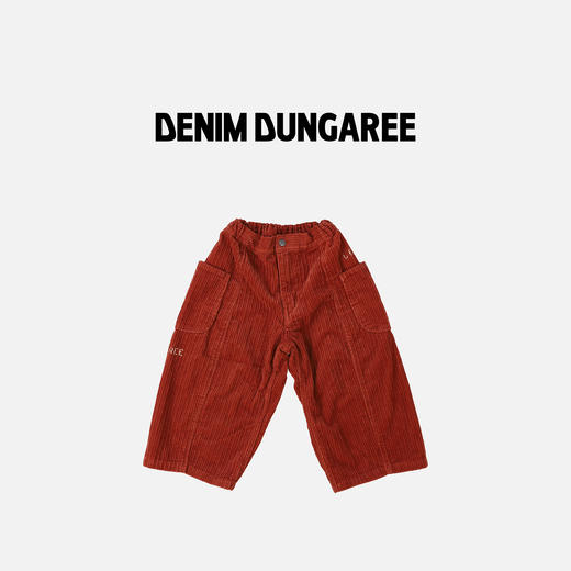 日本DD童装 DENIM DUNGAREE 复古拼接灯芯绒长裤 商品图1