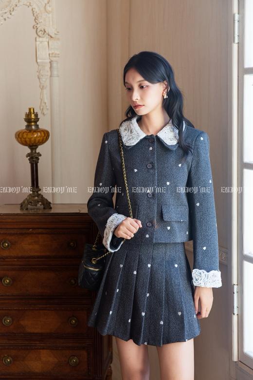 【门店同款】ENJOY冬季“暖冬软糖”蕾丝花边小香风套装裙 167145068 商品图1
