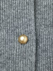 秋季新款灰色针织开衫女圆领斜扣设计感小众短款修身显瘦毛衣外套 商品缩略图4