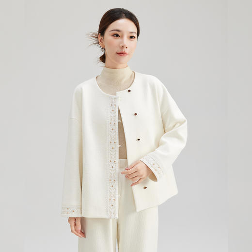 SM 1359蕾丝花边简约外套轻奢气质上衣小衫优雅感显瘦 商品图2