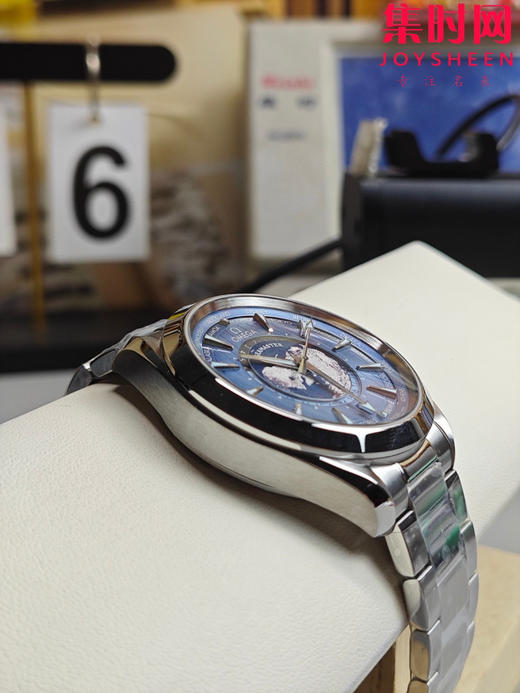 VS欧米茄新款海马世界时系列 VS海马世界时渐变蓝 湖蓝海马 海马世界时密底款 男士腕表 表径43mm 商品图4