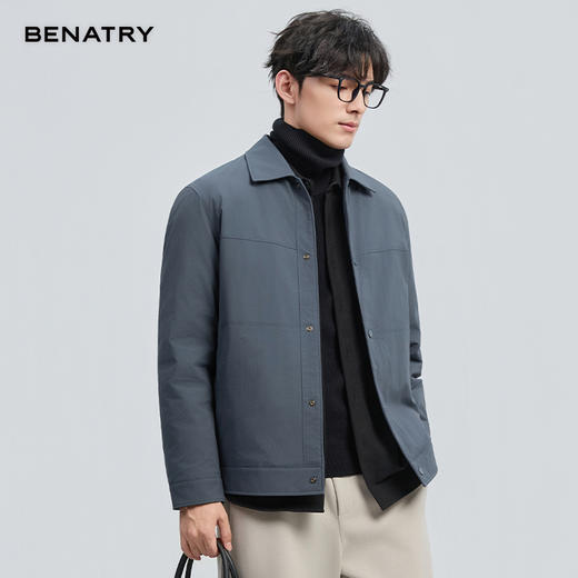 贝纳川冬季新品翻领轻薄羽绒服ECF405231 商品图4