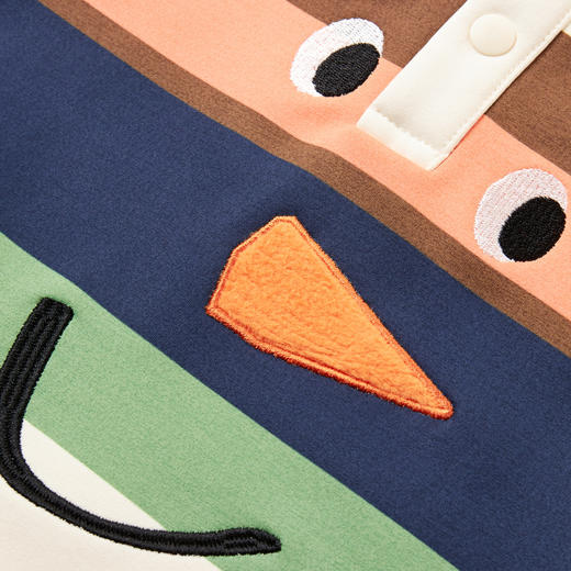 【秒】【MQD】童装男童翻领卫衣秋冬季新款儿童加绒条纹上衣撞色 商品图4