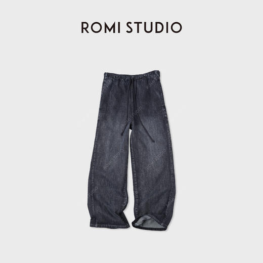 ROMI STUDIO“原生匠心”精梳长绒棉梭织环保雾面牛仔裤 RWCAX06212 商品图2