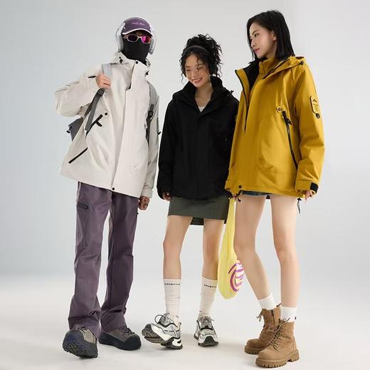 雪山男女同款三合一可拆冲锋衣 商品图3