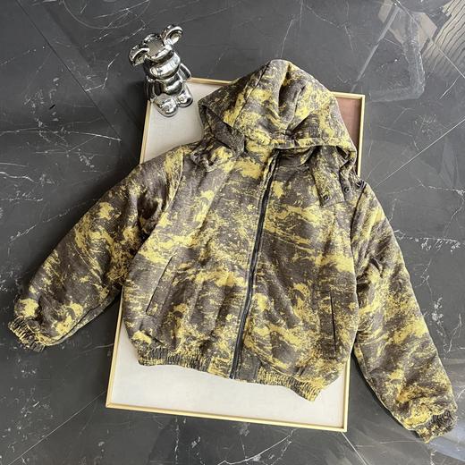 U&R男款提花可拆卸连帽棉服(波哥M蕾姐S） 商品图9