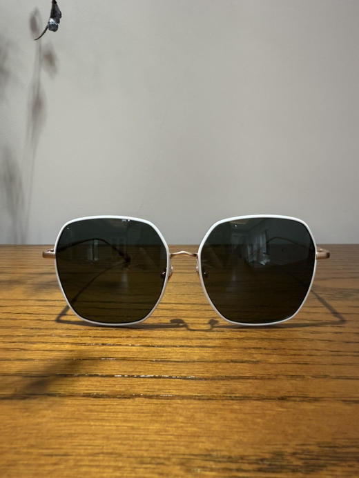 1014-7 渠道圆正 LD琳达 超轻钛架 清透镜片 异形方框墨镜 秋冬时尚太阳镜 坚固耐用舒适 商品图9