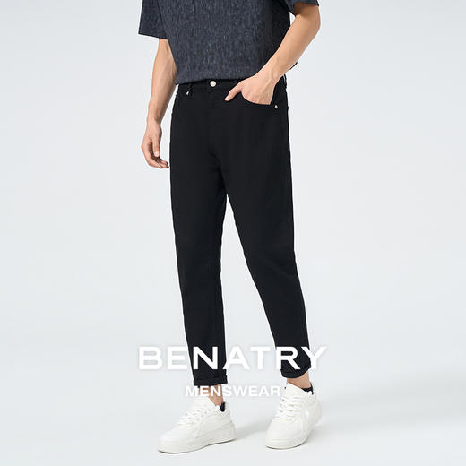 贝纳川黑色牛仔裤ECT130006402 商品图1