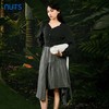 NUTS春秋季新款复古气质高腰针织拼接不规则连衣裙女411102102 商品缩略图1