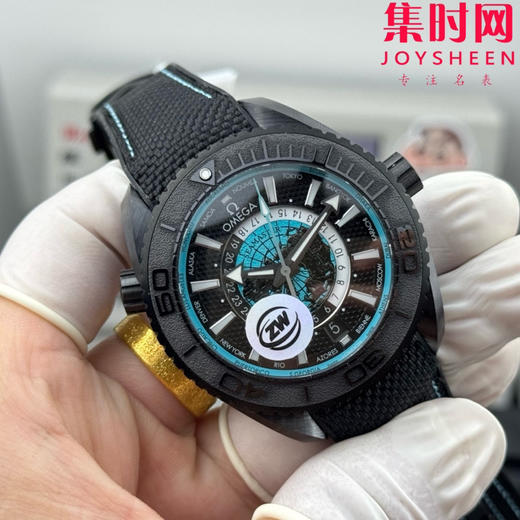 欧米茄OMEGA ZW海马600米系列 海洋宇宙 海马世界时 男士腕表 新“陶瓷壳”海马600米世界时！海马系列海洋宇宙世界时腕表！ 商品图1