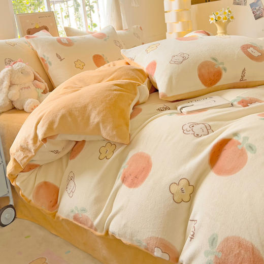 【商超爆款】丝享牛奶绒法式氛围感松弛感套件三件套/四件套 商品图5