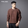 PINLI品立2025秋季新款粗针重磅宽松圆领针织衫男百搭休闲毛衣潮GD253110130 商品缩略图8