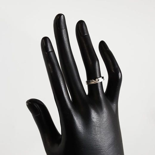 【天然正品】AU750白金时尚设计款0.055克拉钻石戒指对戒15.5号（戒圈可改）110925NJM10 现售价：2980！ 商品图7