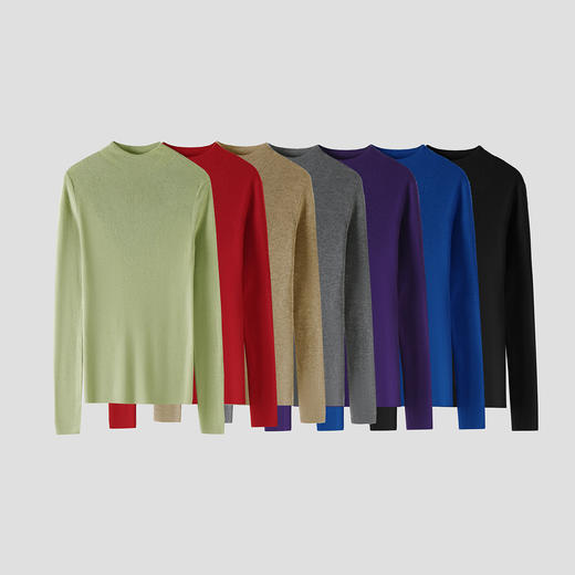 （合作款）半高领时尚修身经典打底衫 yb1022018 商品图6