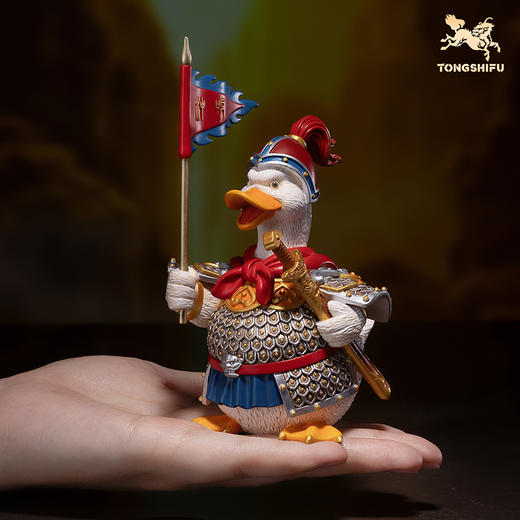 铜师傅《冲鸭》客厅桌面铜鸭子摆件 家居装饰工艺品礼物 商品图4