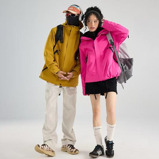 雪山男女同款三合一可拆冲锋衣 商品图5