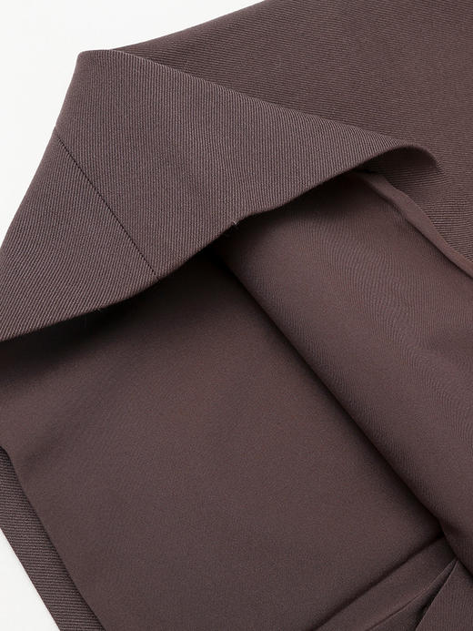 秋冬新款灰色毛呢半身裙女中长款高腰开叉设计感小众显瘦 A 字裙 商品图4