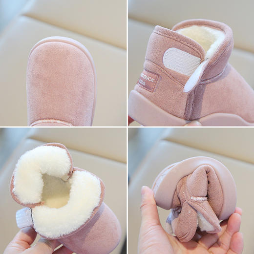 儿童雪地靴男女童冬季加厚加绒保暖棉鞋防滑棉靴子加厚保暖★ 商品图3